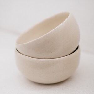 Small ramekin bowl in natural ceramic stoneware, bowl of cider, small container, stone tableware, handmade bowl, artisanal tableware image 2