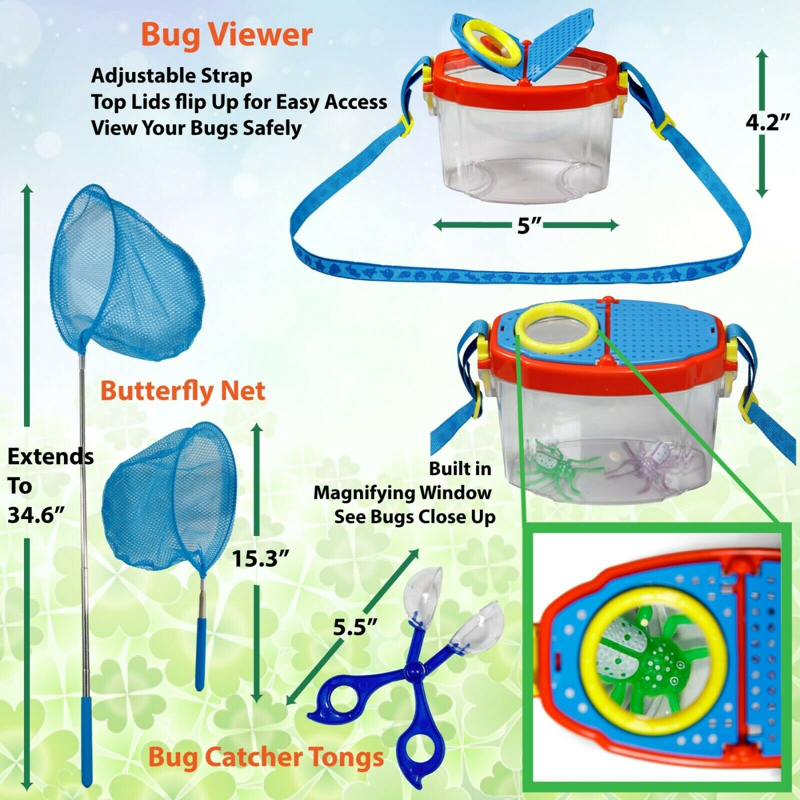 OzBSP Kids Outdoor Adventure Kit Nature Exploration Bug Toy Kids Explorer Kit 