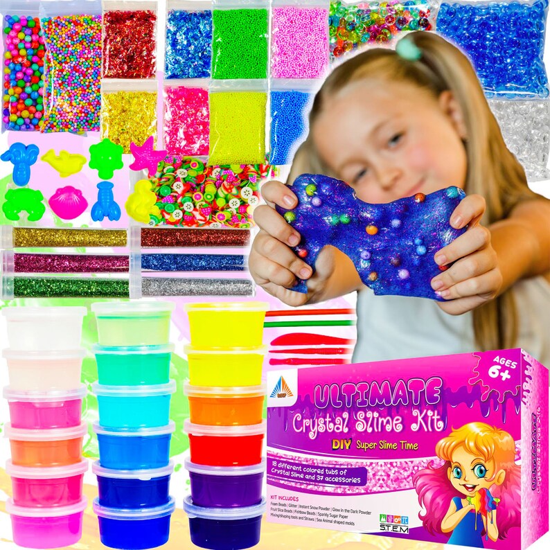 Ozbsp Crystal Slime Kit. DIY Slime Making Kit for Girls & Etsy