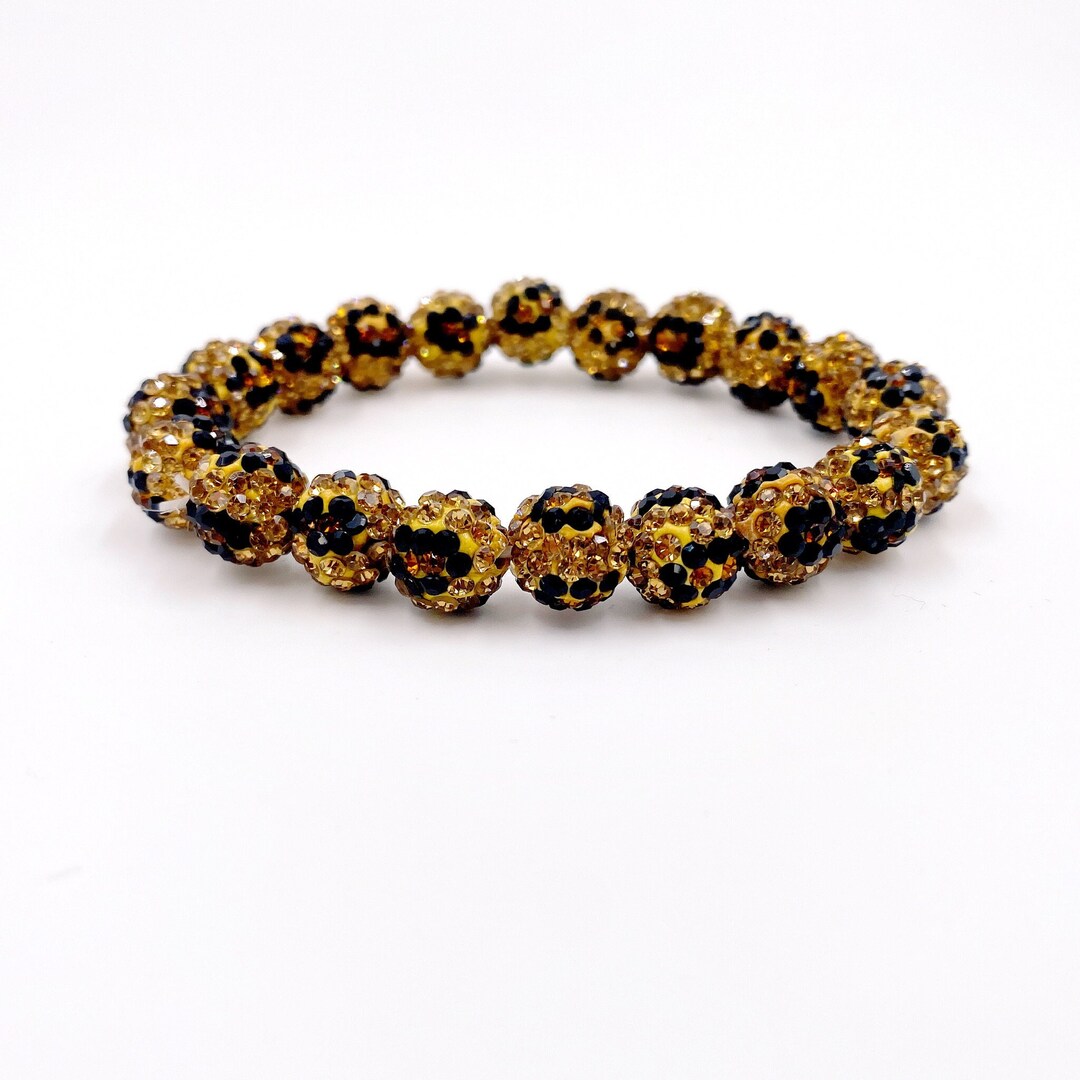 Bracelet Agatha Paris Vintage Années 90 – Rhinestones, Charms Boule Disco Et Fermoir Toggle
