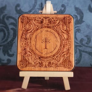 Wood Wireless Charger: Laser  Engraved Tech Gift