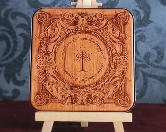 Wood Wireless Charger: Laser  Engraved Tech Gift