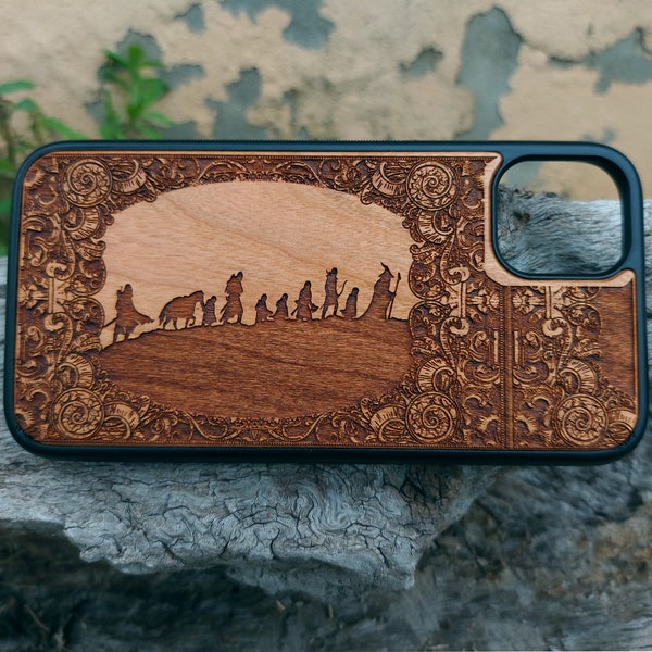 Wood Phone 11 12 13 14 15 Pro Max - Galaxy S24 S23 S22 S20 S21 Note 20 - Gravure laser sur les coques de portable en bois