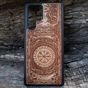Phone 16 15 14 13 12 11 Pro Max Mini, S25 S24 S23 S22 S21 S20 Plus, Galaxy Note 20, Viking Rune, Der Vegvisir Kompass, Runen Nordisches Symbol