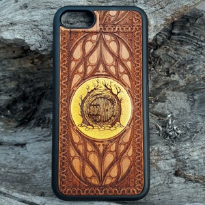 Carved Wood Phone Case for iPhone 15 14 13 12 11 Pro Max, Galaxy S24 S23 S22 S21 S20 Ultra Plus - Unique Handcrafted Design