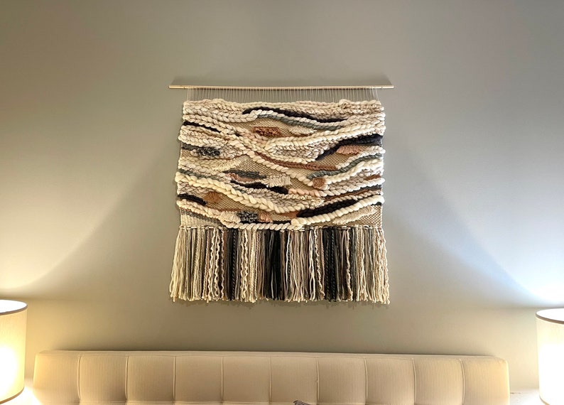 Boho Wall Hanging, Extra Large Woven Wall Hanging, Wall Art, Handwoven