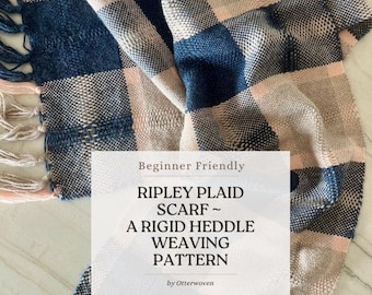Rigid Heddle Loom Scarf Pattern: Beginner Weaving Draft (PDF Download)