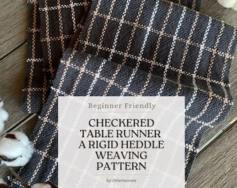 Rigid Heddle Loom Table Runner Pattern: Weaving Draft (PDF Download)