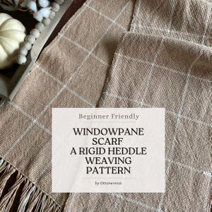 Rigid Heddle Loom Pattern PDF Download, Rigid Heddle Pattern, Woven Scarf, Weaving Pattern, Weaving Draft