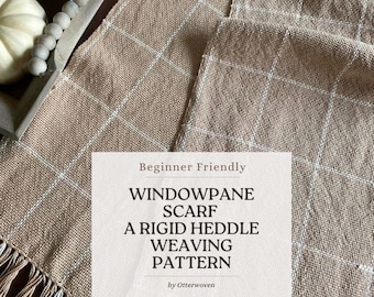 Rigid Heddle Loom Scarf Pattern: Weaving Draft (PDF Download)