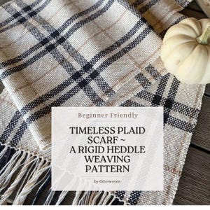 Rigid Heddle Loom Pattern PDF Download, Rigid Heddle Pattern, Woven Scarf, Weaving Pattern, Weaving Draft