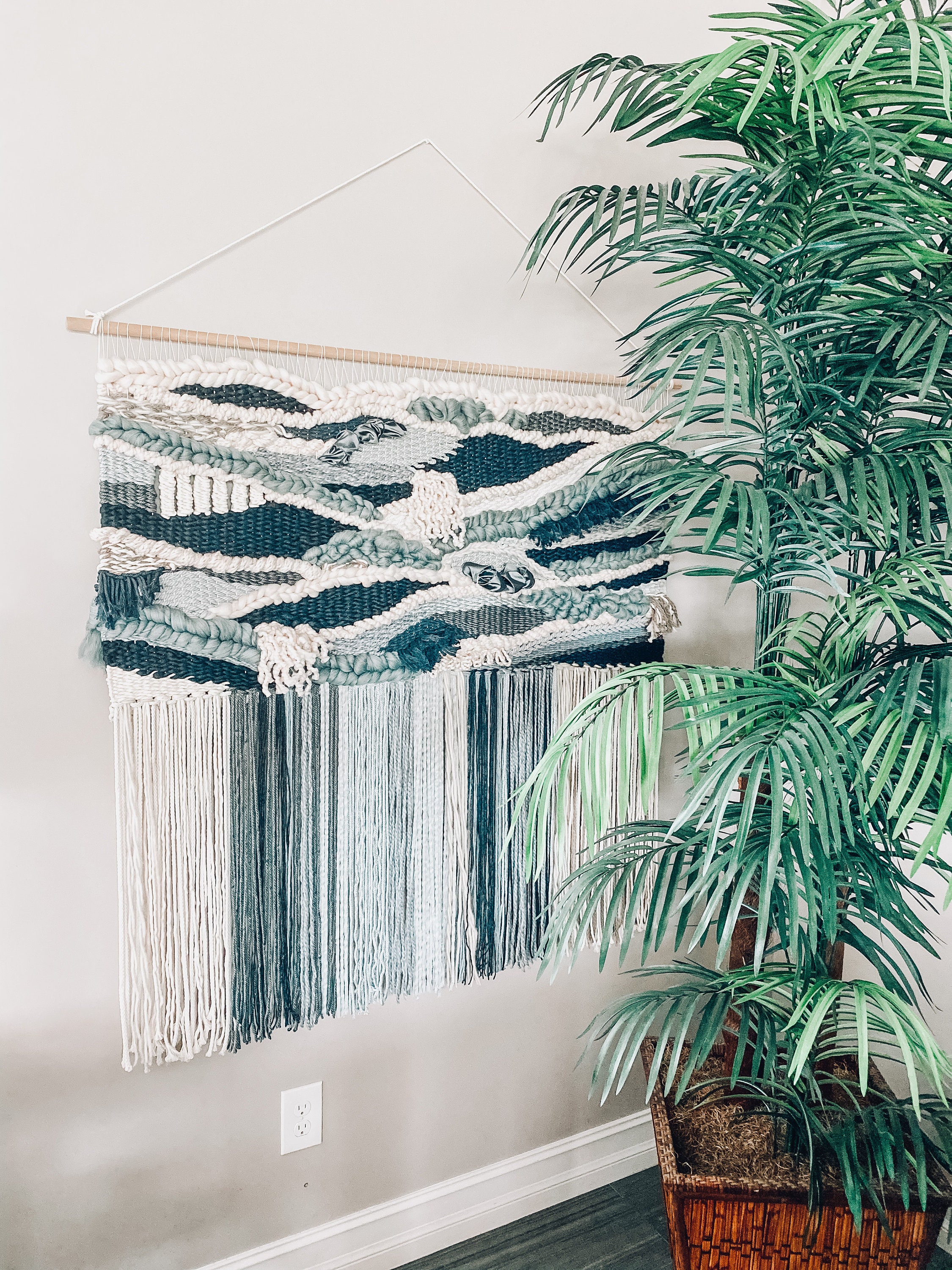 Boho Wall Hanging, Extra Large Woven Wall Hanging, Wall Art, Handwoven