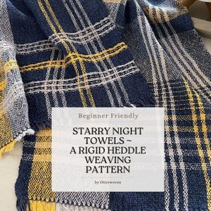 Rigid Heddle Loom Pattern PDF Download, Rigid Heddle Pattern, Woven Towels, Weaving Pattern, Weaving Draft, Handwoven Pattern, Pick Up Stick