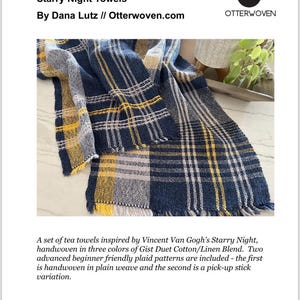 Rigid Heddle Loom Pattern PDF Download, Rigid Heddle Pattern, Woven Towels, Weaving Pattern, Weaving Draft, Handwoven Pattern, Pick Up Stick