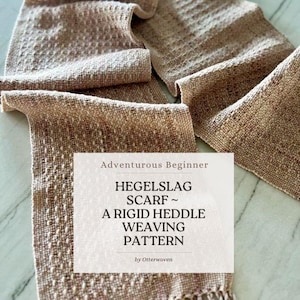 Rigid Heddle Loom Pattern PDF Download, Rigid Heddle Weaving Pattern, Woven Scarf, Weaving Pattern, Pick Up Stick Weaving, Weaving Draft
