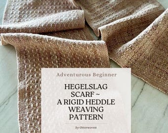 Rigid Heddle Loom Scarf Weaving Pattern: Pick-Up Stick Design (PDF Download)