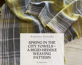 Rigid Heddle Loom Weaving Pattern: Woven Towels PDF Download