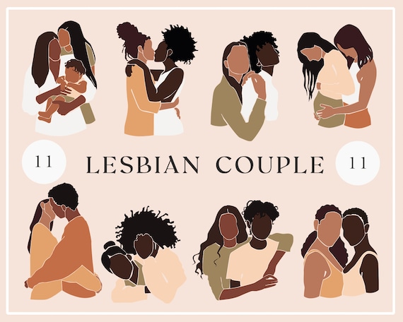 PRIDE Wedding Cute Lesbian Black Couple | Sticker