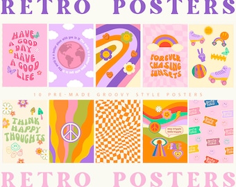 Retro Groovy 70s Print Groovy Poster, Retro Print, Vintage Wall Art, Hippie Psychedelic Wall Art