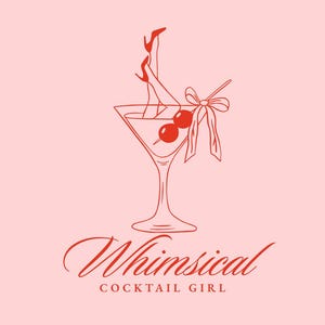 Donna in bicchiere da Martini SVG, Ragazza retrò con tacchi in cocktail, Bottoms Up, Icona disegnata a mano per festa di celebrazione, Addio al nubilato stravagante