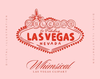 Welcome to Fabulous Las Vegas SVG Clipart - Vintage LV Sign Decal, Nevada SVG, Bachelorette Hand Drawn Party, Casino Retro Gamble Clip Art