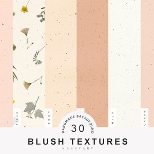 Blush carta digitale fiori secchi invito scrapbook carta fai da te rosa beige pesca colori terrosi trama matrimonio