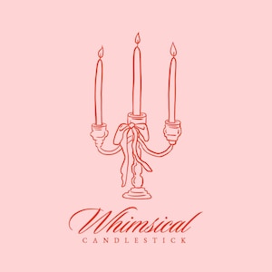 Whimsical Candlestick Candle Light Clipart SVG - Celebration Clip Art - Wedding Birthday Invitation - Hand Drawn Candle SVG