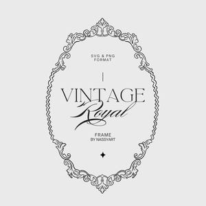 Vintage Oval Baroque Frame SVG - Wedding Border - Crest Frame Clipart - Wedding Invitation Frame - Ornate Line Art Frame Monogram SVG