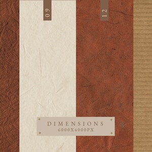 May include: Four different paper textures: a brown textured paper, a white textured paper, a reddish-brown textured paper, and a brown corrugated cardboard.  DIMENSIONS 6000X4000PX
