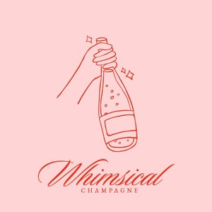 Champagne Bottle SVG, Celebration Icon, Birthday Wedding Whimsical Clipart, Champagne Cheers