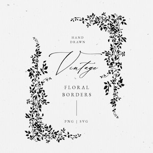 Floral Greenery Hochzeit grenzt Rahmen SVG, Hochzeitseinladung, Blumenrahmen, Laubrand, Hochzeit Blumen Clipart PNG