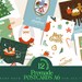 Christmas Happy New Year Cards, Christmas Card Set of 12 Different ...