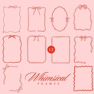 Molduras caprichosas desenhadas à mão svg e png, Molduras caprichosas, Clipart de laços de fita, Molduras com rabiscos ondulados, Borda de convite de casamento