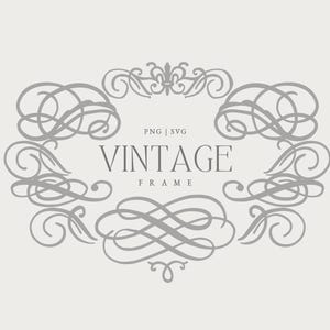 Art baroque mariage cadre Clipart, écusson de mariage victorien vintage, chinoiseries bleues mariage SVG, téléchargement numérique ornemental Royal