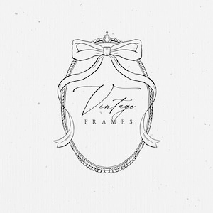 Elegante linha floral arte arco quadro SVG, quadro de crista vintage convite EPS, clipart floral, flor de convite de casamento feminino png
