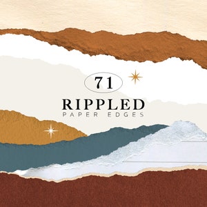 Deckle Edge Torn Paper Clipart, Collage Abstract Png, Craft grunge Vintage Piece of Paper
