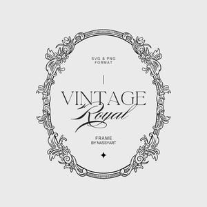 Vintage Baroque Oval Frame SVG, Baroque Wedding Frame, Monogram SVG, Wedding Invitation, Victorian Oval Frame, Renaissance Line Art