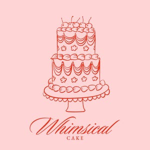 Happy Birthday Cake SVG, Wedding Cake SVG, Whimsical Birthday Celebration Clipart, Hand Drawn Cake