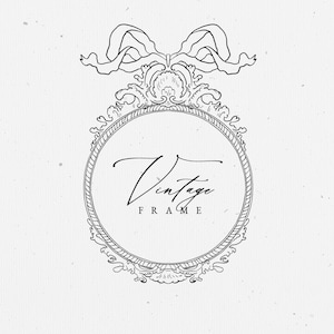 Gold Ornate Vintage EPS Antique Floral Frame SVG Line Art Victorian Wedding PNG Clipart Sublimation Designs Printable