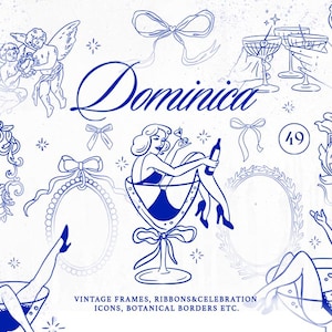 Hochzeit Rahmen Blumenkamm Clipart Vintage Logo Monogramm Viktorianische Ornament Bänder Banner Hochzeitseinladung Vektor