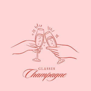 Clipart di brindisi con champagne, mani che tengono un bicchiere di champagne per brindisi in formato SVG, brindisi nuziale in formato PNG, festeggiamento dell'anniversario in formato SVG