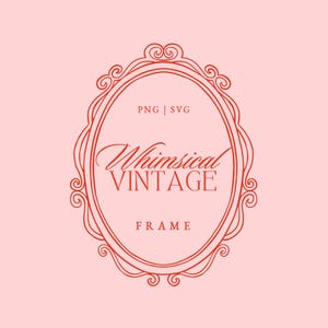 Fantastique écusson baroque cadre SVG - cadre coquette vintage - monogramme de mariage - cadre vintage chinoiseries