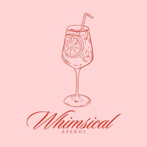 Aperol Spritz SVG - Aperol Spritz Getränk Clipart - Aperol Spritz Cocktail - Signature Drink Clipart