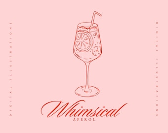 SVG de Aperol Spritz - Imágenes prediseñadas de la bebida Aperol Spritz - Cóctel Aperol Spritz - Imágenes prediseñadas de bebidas emblemáticas