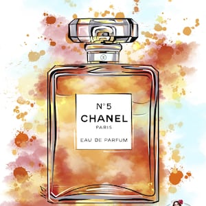 Chanel No 5 Art - Etsy
