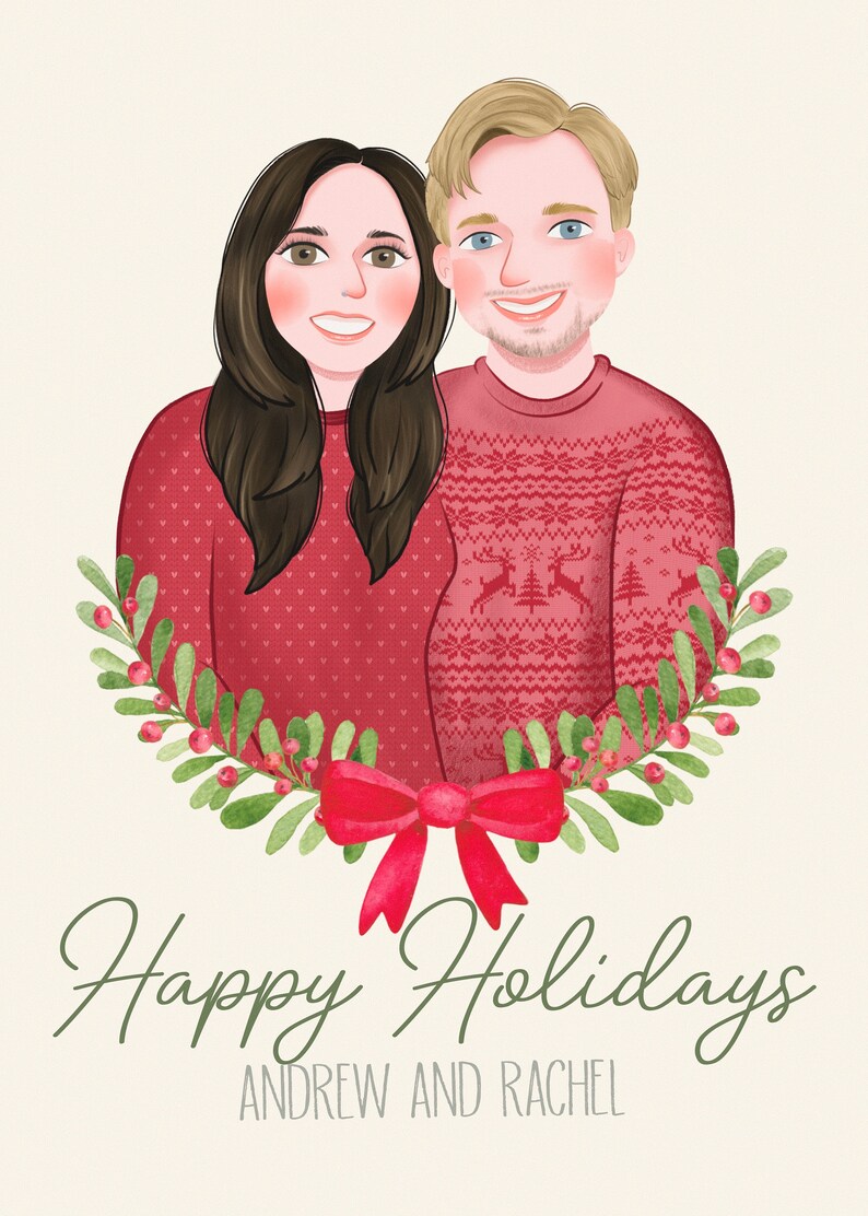 Personalized Christmas Card Multi Pack Custom Family Etsy