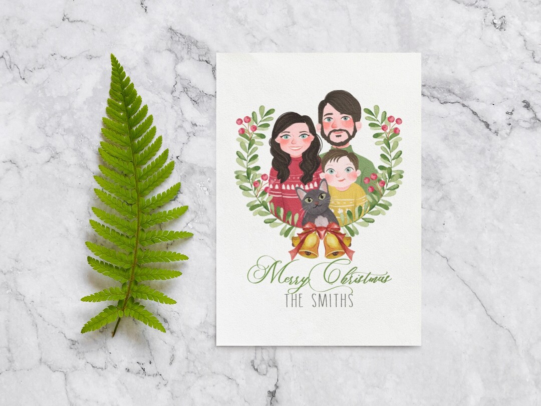 Personalized Christmas Card Multi Pack, Custom Family Christmas Card