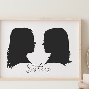 personalized silhouette profile of an individual against a soft background