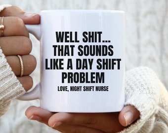 Nightshift Nurse Regalo Essenziale Tazza infermiera Tazza essenziale Operatori sanitari Tazza operaio essenziale Soccorritori ER Tazza infermiera Emergenza