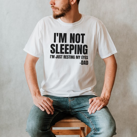 I'm Not Sleeping Just Resting My Eyes Funny Fathers Day Gift Crew Sweatshirt 